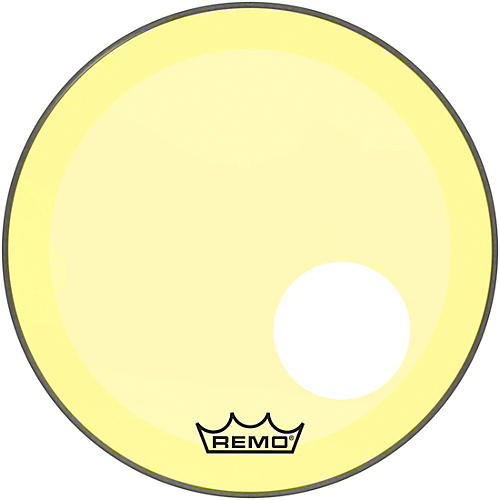 Remo Powerstroke P3 Colortone Yellow Resonant Bass Drum Head With 5