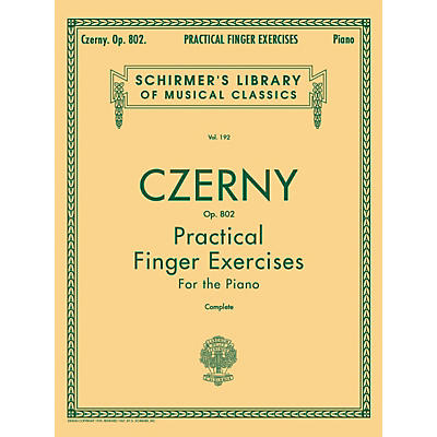 G. Schirmer Practical Finger Exercises Piano Op 802 Complete By Czerny