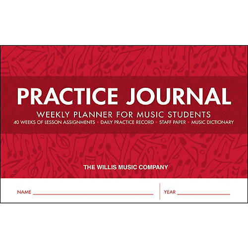 Practice Journal - Weekly Planner for Music Students