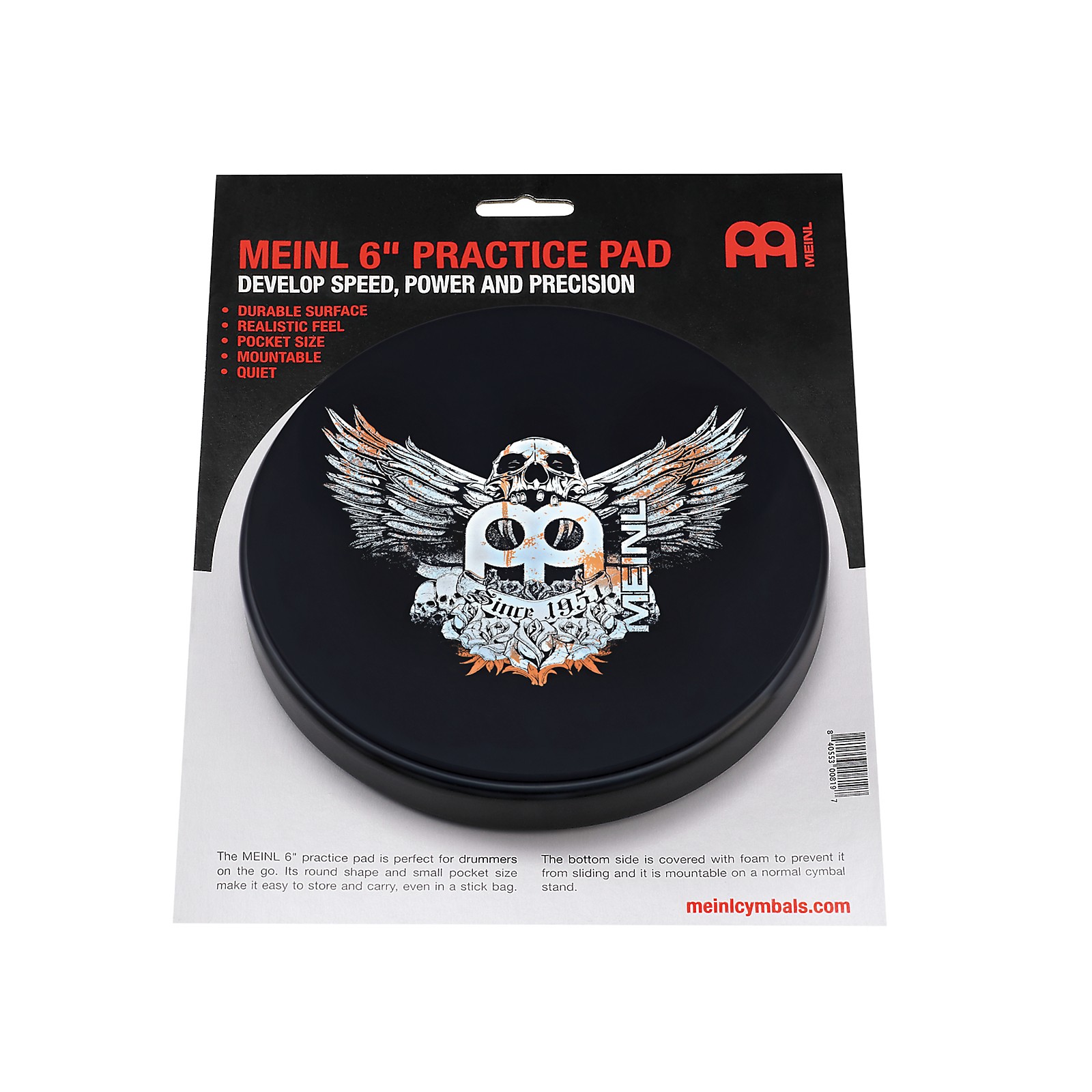 Meinl Practice Pad Jawbreaker 6 in. Musician's Friend