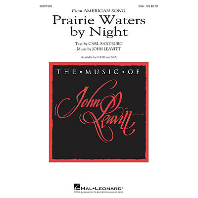 Hal Leonard Prairie Waters by Night (from American Song) SSA composed by John Leavitt