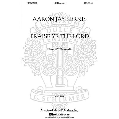 Associated Praise Ye the Lord (SSAATTBB a cappella) SSAATTBB A Cappella composed by Aaron Jay Kernis