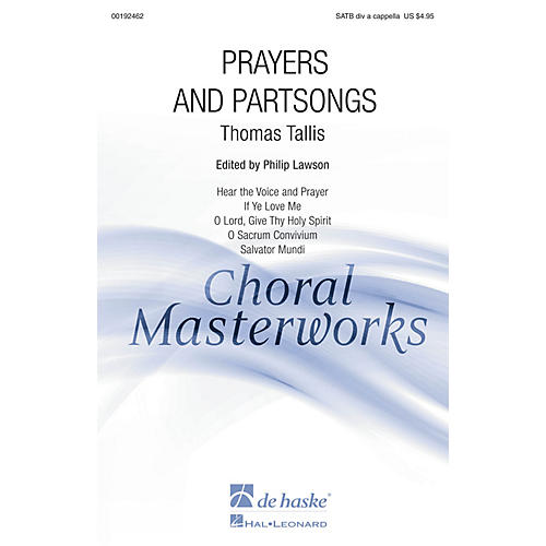 De Haske Music Prayers and Partsongs (Collection) SATB DV A Cappella composed by Thomas Tallis