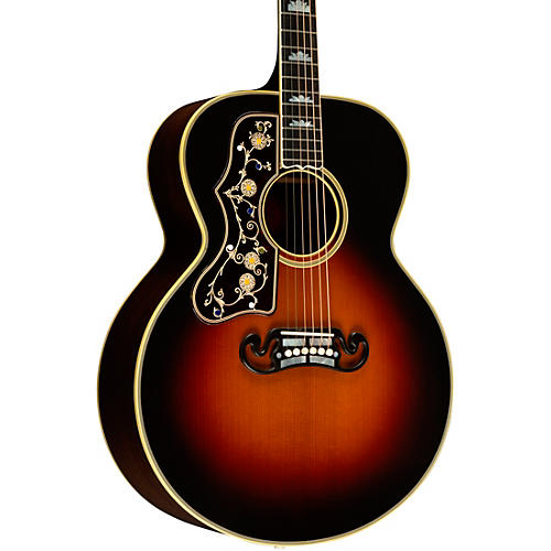 Gibson Pre-War SJ-200 Rosewood Left-Handed Acoustic-Electric Guitar Vintage Sunburst