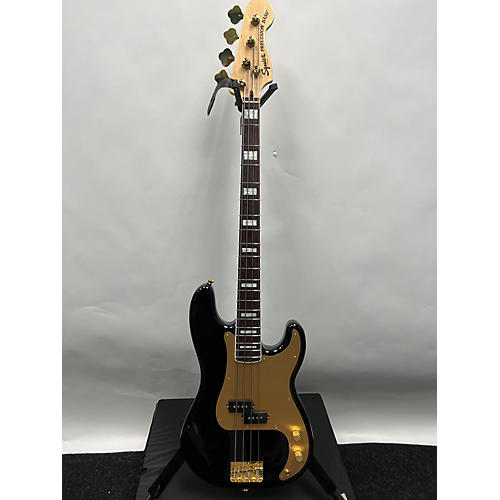 Squier Precision Bass Electric Bass Guitar Black and Gold