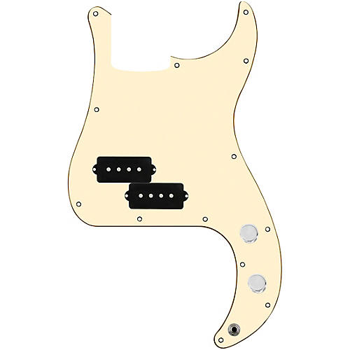 920d Custom Precision Bass Loaded Pickguard With Drive (Hot) Pickups and PB Wiring Harness Aged White