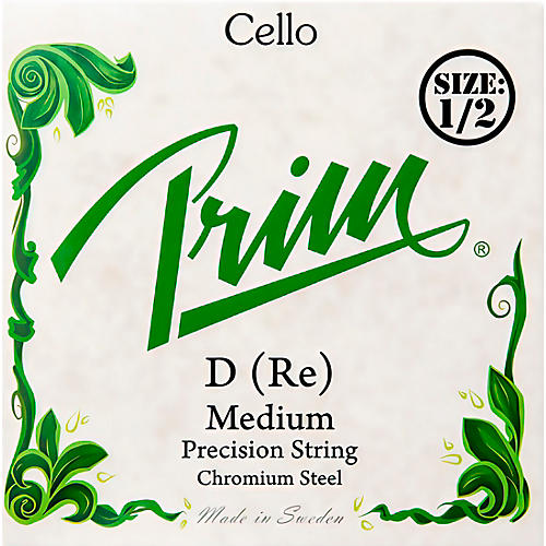 Prim Precision Cello D String 1/2 Size, Medium