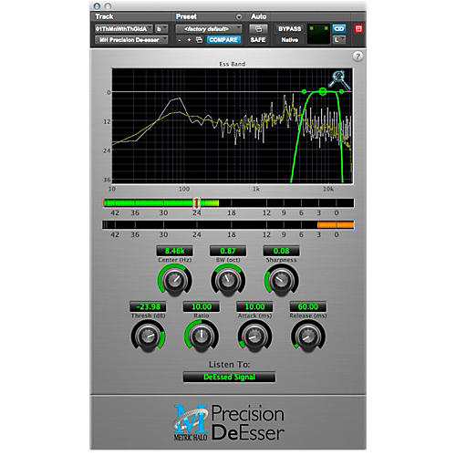 METRIC HALO Precision DeEsser For Pro Tools AAX Software Download