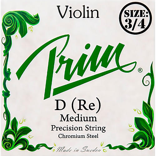Prim Precision Violin D String 3/4 Size, Medium