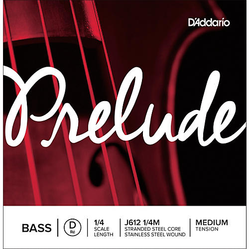 D'Addario Prelude Series Double Bass D String 1/4 Size