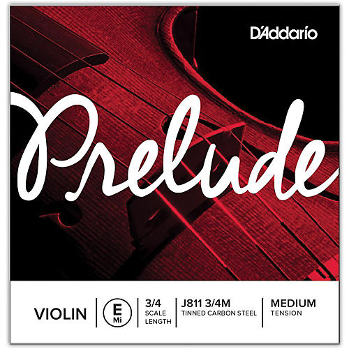 D'Addario Prelude Violin E String 3/4 Size