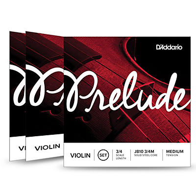 D'Addario Prelude Violin String Set 3 Box Special