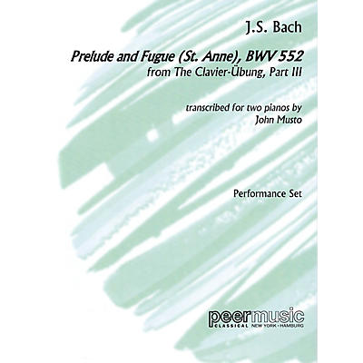 PEER MUSIC Prelude and Fugue (St. Anne), BWV 552, from The Clavier-Übung, Part III Peermusic Classical by Bach