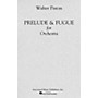 Associated Prelude and Fugue for Orchestra (Full Score) Study Score Series Composed by Walter Piston