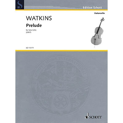 Schott Prelude (for Solo Cello) String Solo Series Softcover