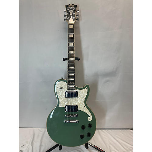 D'Angelico Premier Atlantic Solid Body Electric Guitar Army Green