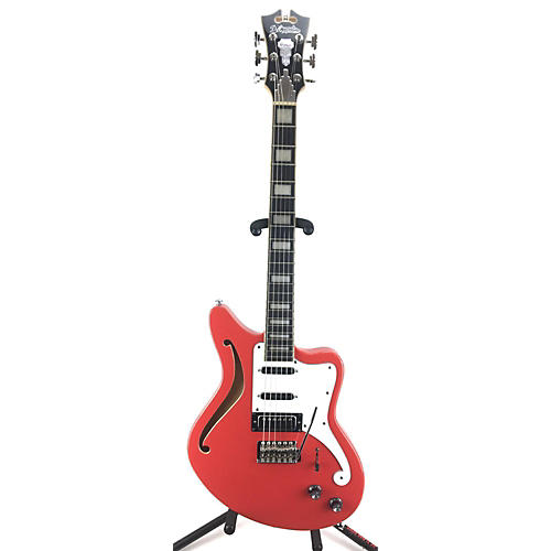 D'Angelico Premier Bedford SH Hollow Body Electric Guitar Fiesta Red