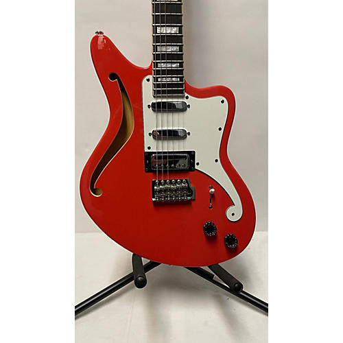 D'Angelico Premier Bedford SH Hollow Body Electric Guitar Fiesta Red