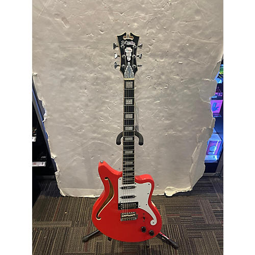 D'Angelico Premier Bedford SH Hollow Body Electric Guitar Red