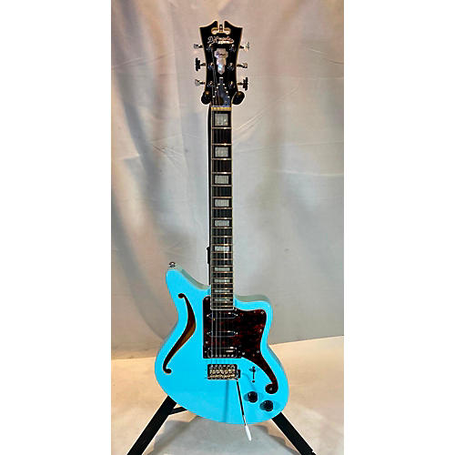 D'Angelico Premier Bedford SH Hollow Body Electric Guitar Sky Blue