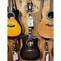 Used D'Angelico Premier Bowery Acoustic Electric Guitar Trans Black