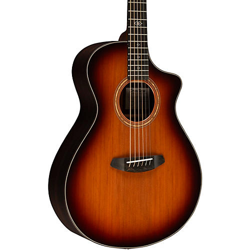 Breedlove Premier Concert Thinline Cutaway Acoustic-Electric Guitar Edge Burst