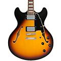 D'Angelico Premier DC Limited-Edition Semi-Hollow Electric Guitar Charcoal BurstVintage Sunburst