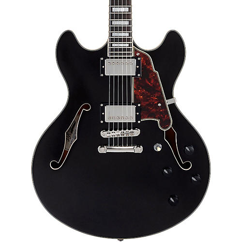 D'Angelico Premier DC Semi-Hollow Electric Guitar Condition 2 - Blemished Black Flake 197881340414