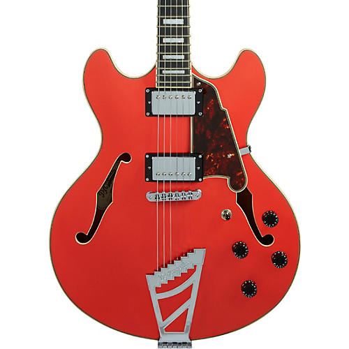 D'Angelico Premier DC Semi-Hollow Electric Guitar With Stairstep Tailpiece Condition 1 - Mint Fiesta Red