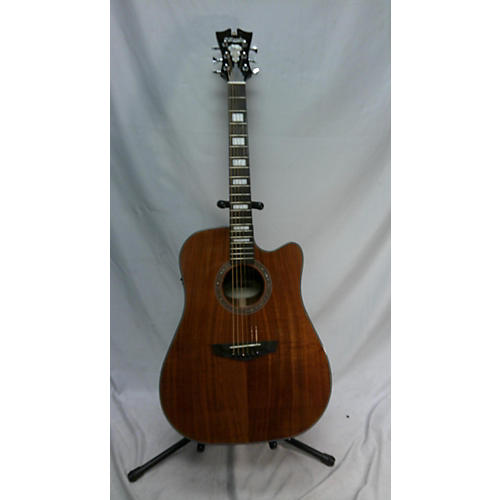 D'Angelico Premier Delancey Cutaway Dreadnought Acoustic Electric Guitar Mahogany