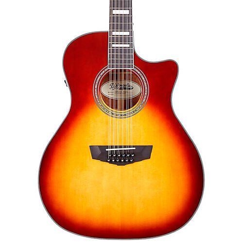 D'Angelico Premier Fulton 12-String Grand Auditorium Acoustic-Electric Guitar Iced Tea Burst