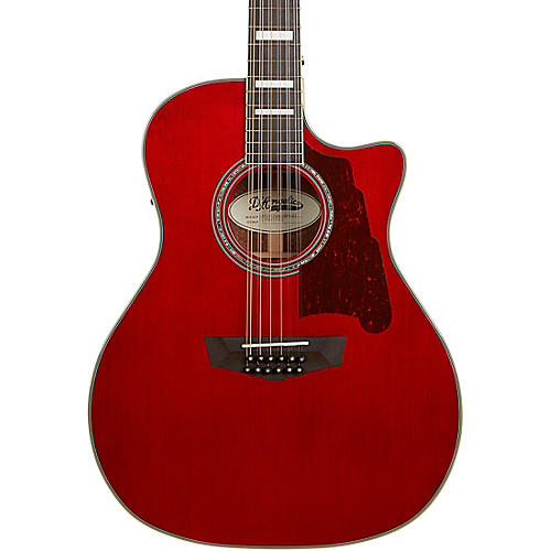D'Angelico Premier Fulton Grand Auditorium 12-String Acoustic-Electric Guitar Transparent Wine Red