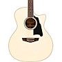 D'Angelico Premier Gramercy Grand Auditorium Acoustic-Electric Guitar Gloss White Wash