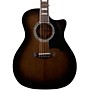 D'Angelico Premier Gramercy Grand Auditorium Acoustic-Electric Guitar Grey Black