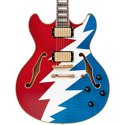D'Angelico Premier Grateful Dead DC Semi-Hollow Electric Guitar -