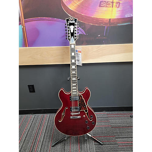 D'Angelico Premier Hollow Body Electric Guitar Red