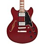 D'Angelico Premier Mini DC Semi-Hollow Electric Guitar Burnt Red