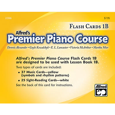 Alfred Premier Piano Course Flash Cards Level 1B