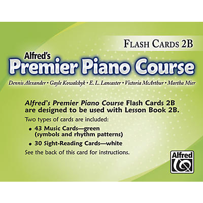 Alfred Premier Piano Course Flash Cards Level 2B