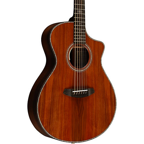 Breedlove Premier Redwood-Brazilian Rosewood Thinline Limited Edition Cutaway Concert Acoustic-Electric Guitar Natural