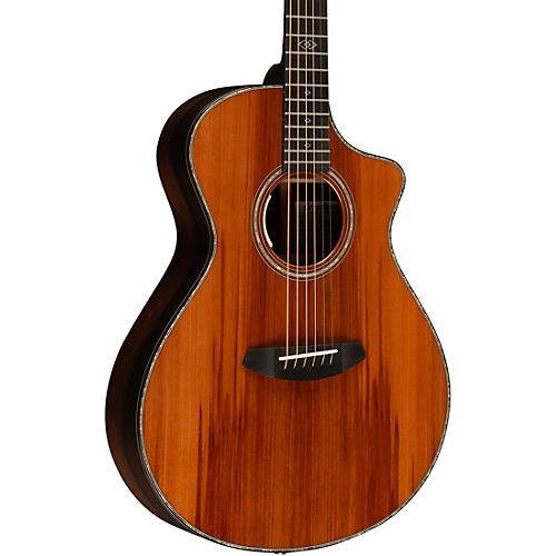 Breedlove Premier Redwood-Brazilian Rosewood Thinline Limited Edition Cutaway Concert Acoustic-Electric Guitar Natural