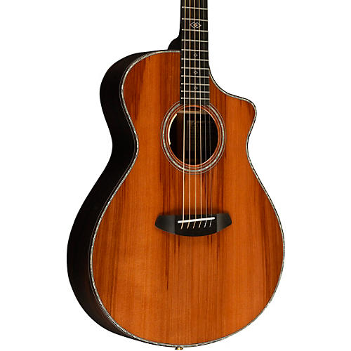 Breedlove Premier Redwood-Brazilian Rosewood Thinline Limited Edition Cutaway Concert Acoustic-Electric Guitar Natural