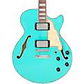 D'Angelico Premier SS Semi-Hollow Electric Guitar Burnt RedSurf Green