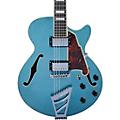 D'Angelico Premier SS Semi-Hollow Electric Guitar With Stairstep Tailpiece Fiesta RedOcean Turquoise