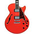D'Angelico Premier SS Semi-Hollow Electric Guitar With Stopbar Tailpiece ChampagneFiesta Red