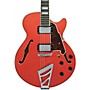 D'Angelico Premier SS Semi-Hollow Electric Guitar with Stairstep Tailpiece Fiesta Red