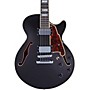 D'Angelico Premier SS Semi-Hollow Electric Guitar with Stopbar Tailpiece Black Flake