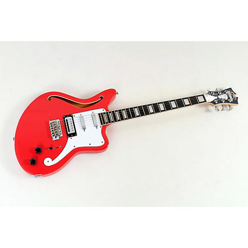 D'Angelico Premier Series Bedford SH Limited-Edition Electric Guitar With Tremolo Condition 3 - Scratch and Dent Fiesta Red 194744847455