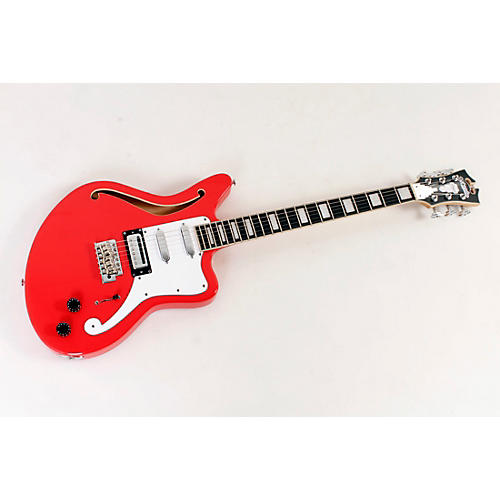 D'Angelico Premier Series Bedford SH Limited-Edition Electric Guitar With Tremolo Condition 3 - Scratch and Dent Fiesta Red 194744856273