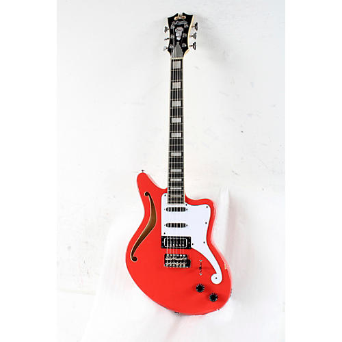 D'Angelico Premier Series Bedford SH Limited-Edition Electric Guitar With Tremolo Condition 3 - Scratch and Dent Fiesta Red 194744860041